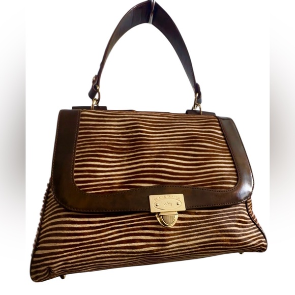 Elaine Turner Handbags - Elaine Turner Satchel African Antelope Hair Patent Leather 15” x 11” Gorgeous!!